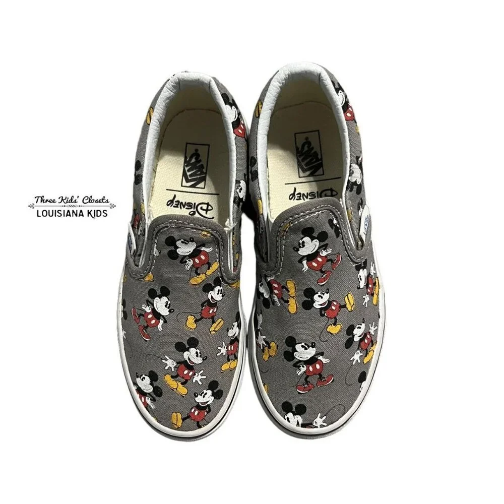 Vans + Disney Sz 13 Mickey Mouse Slip-On Sneakers